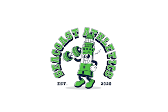 design a premium custom mascot fitness gym logo