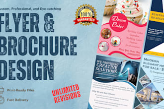 design a professional business flyer or brochure