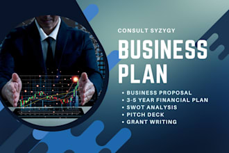 write a complete business plan for startups with 3 to 5 year financial plan