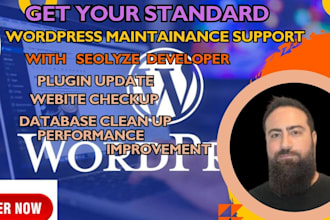 provide wordpress website maintenance, help and support monthly