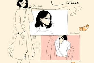 illustrate your comic book or cartoon style character