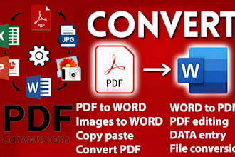 convert PDF to word and word to PDF