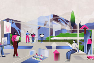 design vector  illustrations for premium websites