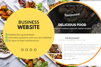 design and develop business webflow website for fast food, restaurant and bakery