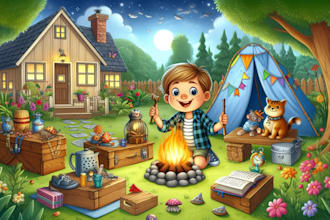 children story book illustration and children story book