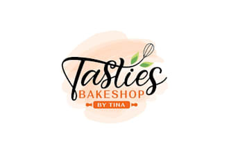 design a watercolor abstract bakeshop logo