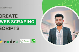 build deploy web scraping scripts in python or node js