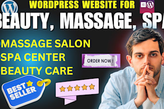 design your fantasy themed spa, beauty care, cosmetic wordpress website