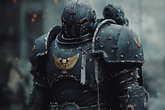 make a warhammer 40k character with my style