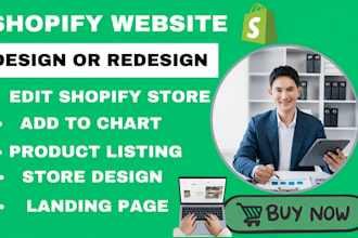 redesign shopify store edit shopify fix shopify website rebrand shopify store