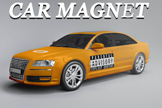 do modern luxury car or van door magnet sign magnet design window vinyl decals