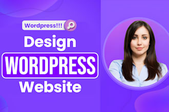 build, rebuild, design, redesign, develop, clone, or customize wordpress website