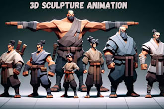 design custom 3d sculpture and 3d modeling in zbrush