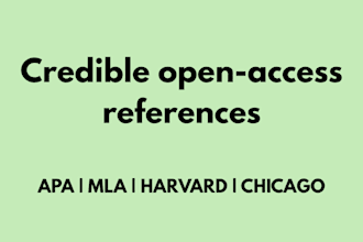 make an open access reference list for you