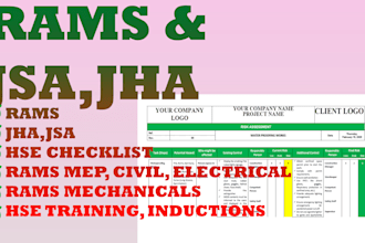 make professional risk assessment and method statement rams