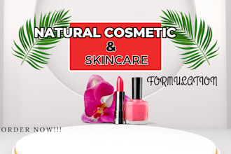 develop formulation for cosmetics skin care body care