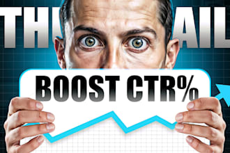 design clickbait attractive eye catchy youtube thumbnails