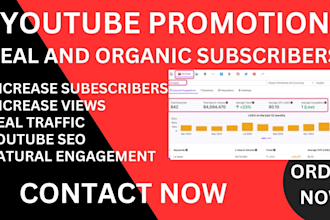 do organic youtube promotion upload of video account setup