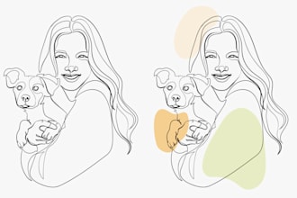 do pet line art pet pet sketch cat dog line art minimalist and illustration