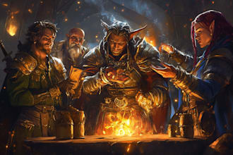 create a amazing dnd party, d and d character for you