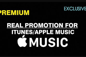 do organic apple promotion, itunes, spotify music to real audience