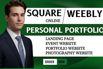 design square weebly business website, portfolio, or personal website