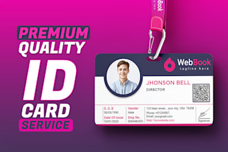 design a modern landscape id card, name card, and identity card