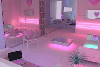 build highly resolution vrchat world, vrc world, game environment, 3d enviroment