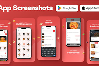 design professional screenshots for app store and play store