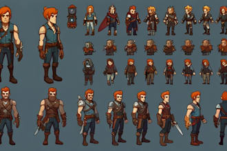 draw 2d game characters, game assets, game ui design, icons, rendering, unity