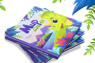 illustrate fantasy and children book cover design
