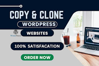 build wordpress website, clone or duplicate website design