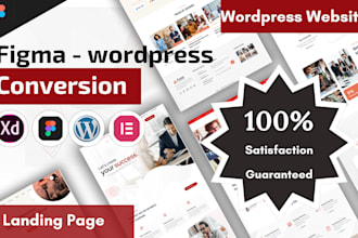 convert figma to wordpress, figma to elementor, psd to wordpress