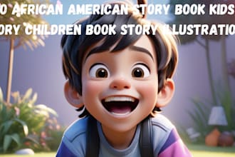 do african american story book kids story children book story illustration