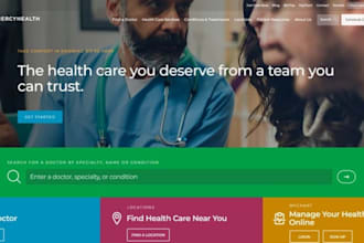 design responsive health care website wellness website clinic website home care