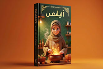 design an awesome islamic book cover, arabic book cover, islamic muslim book