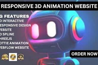 create fix edit  stunning 3d animated website using webgl threejs babylonjs