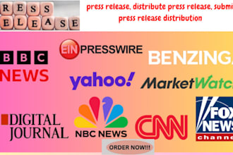 write press release, distribute press release, submit
