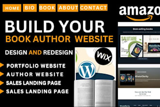 build book author website ebook author webite or business website in wordpress