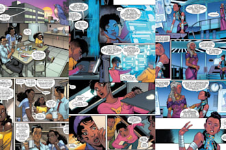 be comic book artist for graphic novel comic illustration comic page comic cover