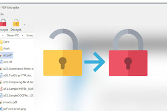 create an offline desktop app to encrypt multiple PDF in one go