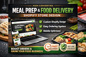 restaurant website catering website food catering shopify store meal prep store