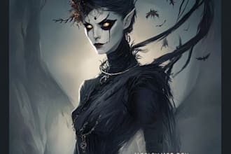 draw and design a fantasy character item and monster