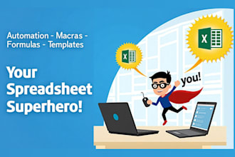 be your excel and sheets guru for automation, formulas, templates and more