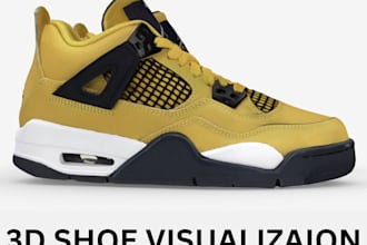 render photorealistic 3d sneakers, 3d shoes, heels, footwear animations