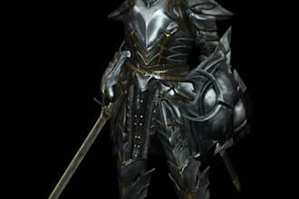 do custom skyrim mod, fallout model, sfm character, 3d model, mod asset for game