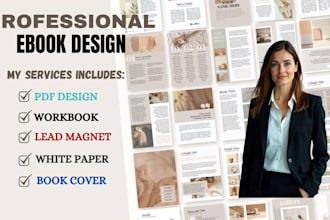 design ebook, PDF lead magnet, workbook, white paper