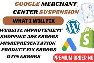 fix gmc suspension, misrepresentation, gtin, and product errors