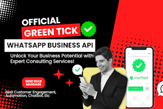 do official green tick on whatsapp business api