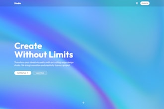create a modern website